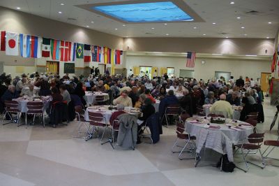 ORRJH Thanksgiving

The students of Old Rochester Regional Junior High on November 24 hosted their annual Thanksgiving banquet for the senior citizens of Tri-Town – a tradition made possible by the volunteer staff and students who spend hours decorating, cooking, serving, and cleaning up after so seniors can get a taste of the school community’s gratitude for their support. Photos by Jean Perry

