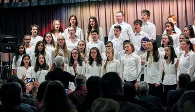 ORR Junior High School Holiday Concert
ORR Junior High School hosted another holiday concert to a packed auditorium on December 19. The audience enjoyed seasonal selections performed by the Jazz Band, 7th-grade Band, 8th-grade Band, and the Chorus. Photos by E.O. Bednarczyk
