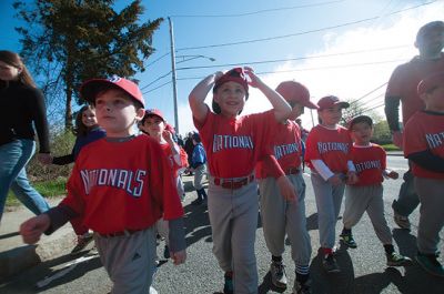 Old Rochester Little League
Saturday, May 2 was Opening Day for the Old Rochester Little League. The parade took the young athletes from the Knights of Columbus over to Haley Field in Mattapoisett, where Opening Day ceremonies commenced. Photos by Felix Perez
