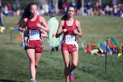 ORR Girls Cross Country
Emily Josephson (left) and Rachel Scheub have helped lead the ORR Girls Cross Country team to a 2-0 record in the early going. Photo by Michael Kassabian.

