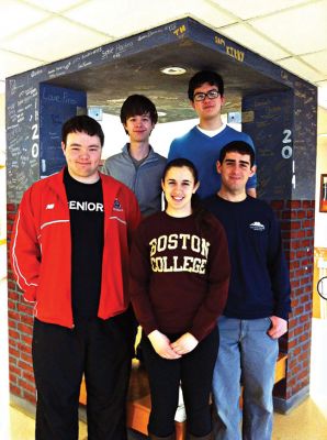 National Honor Society’s Honor Bowl
ORR’s team won at last week’s National Honor Society’s Honor Bowl. Pictured here are members of the winning team. Top row left to right: John Hewitt, Justin Smilan. Bottom row left to right: Morgan Collings, Leah Thomas, Nick Iacovelli. Not pictured: Emily Audet, Kati Sethares, Brianna Perry, Michael Wyman. Photo by Renae Reints.
