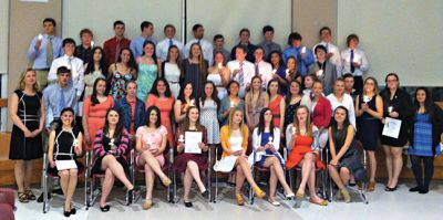 National Honor Society
Old Rochester Regional High School inducted 55 students into the National Honor Society last Tuesday. Photo by Renae Reints. 
