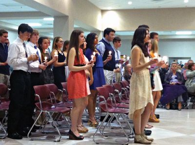 National Honor Society
Old Rochester Regional High School inducted 55 students into the National Honor Society last Tuesday. Photo by Renae Reints. 
