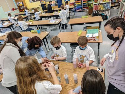 After Class Enrichment 
Performing arts and drama courses were offered as part of this year's After Class Enrichment (A.C.E.) sessions at Sippican Elementary School. Students combined painted glass and sand art, assisted by Tabor After School Community Service Volunteers, created clay handles for their vases as part of a collaborative project with the Marion Historical Society, participated in 3D printing, and worked on "Once Upon a Time" STEAM activities. 
