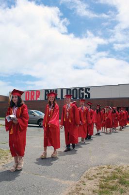 Class of 2022
Old Rochester Regional High School graduates toss their caps high into the air at the conclusion of Saturday's graduation exercises on the Mattapoisett campus. A beautiful Saturday afternoon greeted families, friends and supporters of the Class of 2022, which was led in the procession by Valedictorian Amaya McLeod, Class President Mackenzie Marie Wilson, Class Vice President John Joseph Kassabian and Class Treasurer Eddie Gonet. Photo by Mick Colageo
