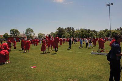 Class of 2022
Old Rochester Regional High School graduates toss their caps high into the air at the conclusion of Saturday's graduation exercises on the Mattapoisett campus. A beautiful Saturday afternoon greeted families, friends and supporters of the Class of 2022, which was led in the procession by Valedictorian Amaya McLeod, Class President Mackenzie Marie Wilson, Class Vice President John Joseph Kassabian and Class Treasurer Eddie Gonet. Photo by Mick Colageo
