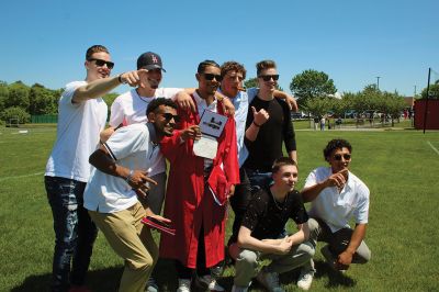 Class of 2022
Old Rochester Regional High School graduates toss their caps high into the air at the conclusion of Saturday's graduation exercises on the Mattapoisett campus. A beautiful Saturday afternoon greeted families, friends and supporters of the Class of 2022, which was led in the procession by Valedictorian Amaya McLeod, Class President Mackenzie Marie Wilson, Class Vice President John Joseph Kassabian and Class Treasurer Eddie Gonet. Photo by Mick Colageo
