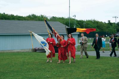 ORR Grads
Old Rochester Regional High School held commencement ceremonies for the Class of 2009 on Saturday, June 6 at David S. Hagen Memorial Field on the ORR campus. An overflow crowd of family, friends and faculty was on hand to look on as over 150  graduates received their diplomas. Photo by Robert Chiarito.
