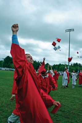 Class of 2009
Old Rochester Regional High School held commencement ceremonies for the Class of 2009 on Saturday, June 6 at David S. Hagen Memorial Field on the ORR campus. An overflow crowd of family, friends and faculty was on hand to look on as over 150  graduates received their diplomas. Photo by Robert Chiarito. (July 11, 2009 edition)
