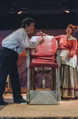 Sweeney Todd
Starring in the ORR High School Drama Club production “Sweeney Todd,” Emily Faulkner plays Mrs. Lovett with Kyle Costa as Sweeney Todd. The play opens on Thursday, April 9 at 7:30 pm with further showings April 10-11 at 7:30 pm and April 12 at 2:00 pm. Photo by Felix Perez
