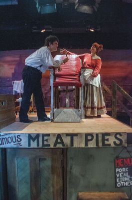 Sweeney Todd
Starring in the ORR High School Drama Club production “Sweeney Todd,” Emily Faulkner plays Mrs. Lovett with Kyle Costa as Sweeney Todd. The play opens on Thursday, April 9 at 7:30 pm with further showings April 10-11 at 7:30 pm and April 12 at 2:00 pm. Photo by Felix Perez
