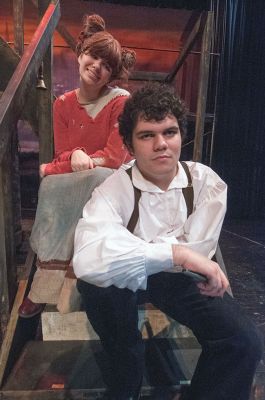 Sweeney Todd
Starring in the ORR High School Drama Club production “Sweeney Todd,” Emily Faulkner plays Mrs. Lovett with Kyle Costa as Sweeney Todd. The play opens on Thursday, April 9 at 7:30 pm with further showings April 10-11 at 7:30 pm and April 12 at 2:00 pm. Photo by Felix Perez
