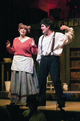 Sweeney Todd
Starring in the ORR High School Drama Club production “Sweeney Todd,” Emily Faulkner plays Mrs. Lovett with Kyle Costa as Sweeney Todd. The play opens on Thursday, April 9 at 7:30 pm with further showings April 10-11 at 7:30 pm and April 12 at 2:00 pm. Photo by Felix Perez
