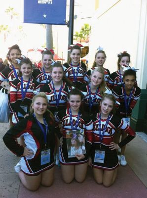 Cheering at Walt Disney World
The ORRJHS cheerleaders recently competed in the National Cheerleading Competition at the ESPN Wide World of Sports complex at Walt Disney World. Photos courtesy of Rebecca McCullough
