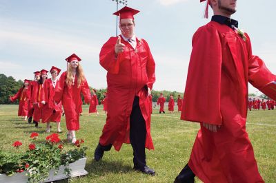 Old Rochester Regional High Graduation 
The Old Rochester Regional High Graduation ceremony on June 4 included speeches from Superintendent Doug White, Principal Michael Devoll, Class President Bailey Sweet, and Valedictorian Paige Watterson. The seniors then got together in one large circle to throw their caps in the air as the final act they would perform together as a class. Congratulations to the ORR Class of 2016! Photos by Colin Veitch
