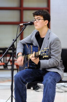 Sweet Sounds of Music
Friends of Old Rochester Music held their first concert of the season entitled, “Sweet Sounds of Music” on Thursday, October 18. Students from both the High School and Junior High School were showcased. Pictured here is  Justin Smilan.
