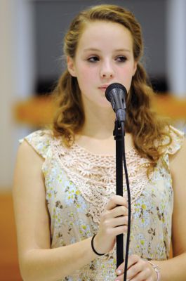 Sweet Sounds of Music
Friends of Old Rochester Music held their first concert of the season entitled, “Sweet Sounds of Music” on Thursday, October 18. Students from both the High School and Junior High School were showcased. Pictured here is Caroline Reusch.
