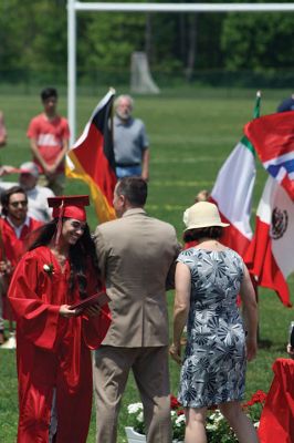 ORR Class of 2018
The future is so bright! Congratulations to the ORR graduation class of 2018! The unexpected sunshine shone down on the ORR commencement ceremony on Saturday, June 2, allowing the event to take place outside. Pictured here, Superintendent Dr. Doug White congratulates graduates as they file past clutching their diplomas. Photo by Jean Perry
