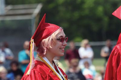 ORR Class of 2018
The future is so bright! Congratulations to the ORR graduation class of 2018! The unexpected sunshine shone down on the ORR commencement ceremony on Saturday, June 2, allowing the event to take place outside. Pictured here, Superintendent Dr. Doug White congratulates graduates as they file past clutching their diplomas. Photo by Jean Perry
