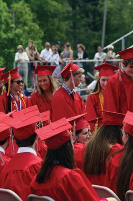 ORR Class of 2018
The future is so bright! Congratulations to the ORR graduation class of 2018! The unexpected sunshine shone down on the ORR commencement ceremony on Saturday, June 2, allowing the event to take place outside. Pictured here, Superintendent Dr. Doug White congratulates graduates as they file past clutching their diplomas. Photo by Jean Perry
