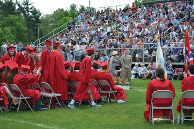 ORR Class of 2018
The future is so bright! Congratulations to the ORR graduation class of 2018! The unexpected sunshine shone down on the ORR commencement ceremony on Saturday, June 2, allowing the event to take place outside. Pictured here, Superintendent Dr. Doug White congratulates graduates as they file past clutching their diplomas. Photo by Jean Perry
