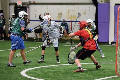 Crossroads Boys’ Lacrosse League
In the Crossroads Boys’ Lacrosse League, ORR beat Fairhaven 22-3 on Sunday, February 1 at the Jungleplex in Plymouth. There is a game every Sunday for the next six weeks, as the athletes keep in shape for the spring season. Photos by Colin Veitch
