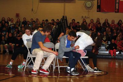 ORRHS Class Olympics
It was freshmen vs. sophomores vs. juniors vs. seniors on March 4 during the ORRHS Class Olympics. The four grades competed against each other in games like the egg toss, Pictionary, and the three-legged race for a cash deposit into their class bank account. Seniors took first place that day. Photos by Jean Perry
