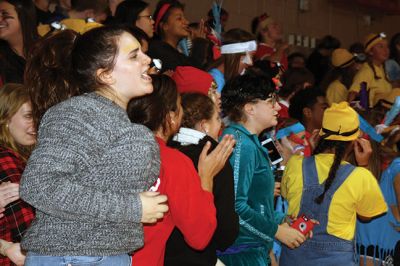 Homecoming Week at ORR
It was Homecoming Week at Old Rochester Regional High School, and October 23 was the annual ORR pep rally when students from each grade perform a skit to show school spirit. This year, the junior class took first place with its Peter Pan-themed skit. Photos by Jean Perry
