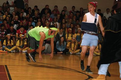 Homecoming Week at ORR
It was Homecoming Week at Old Rochester Regional High School, and October 23 was the annual ORR pep rally when students from each grade perform a skit to show school spirit. This year, the junior class took first place with its Peter Pan-themed skit. Photos by Jean Perry
