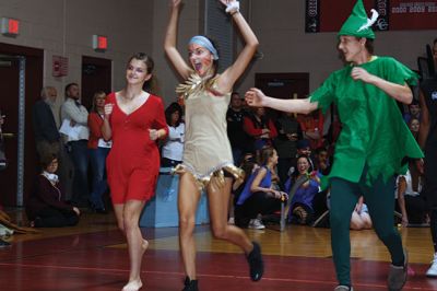 Homecoming Week at ORR
It was Homecoming Week at Old Rochester Regional High School, and October 23 was the annual ORR pep rally when students from each grade perform a skit to show school spirit. This year, the junior class took first place with its Peter Pan-themed skit. Photos by Jean Perry
