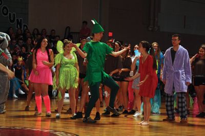 Homecoming Week at ORR
It was Homecoming Week at Old Rochester Regional High School, and October 23 was the annual ORR pep rally when students from each grade perform a skit to show school spirit. This year, the junior class took first place with its Peter Pan-themed skit. Photos by Jean Perry
