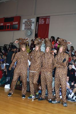 Homecoming Week at ORR
It was Homecoming Week at Old Rochester Regional High School, and October 23 was the annual ORR pep rally when students from each grade perform a skit to show school spirit. This year, the junior class took first place with its Peter Pan-themed skit. Photos by Jean Perry
