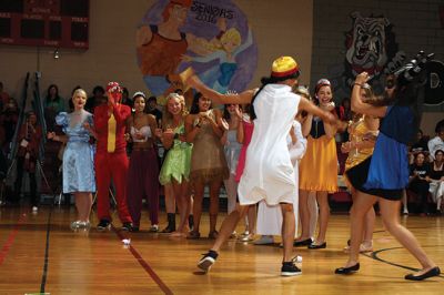 Homecoming Week at ORR
It was Homecoming Week at Old Rochester Regional High School, and October 23 was the annual ORR pep rally when students from each grade perform a skit to show school spirit. This year, the junior class took first place with its Peter Pan-themed skit. Photos by Jean Perry
