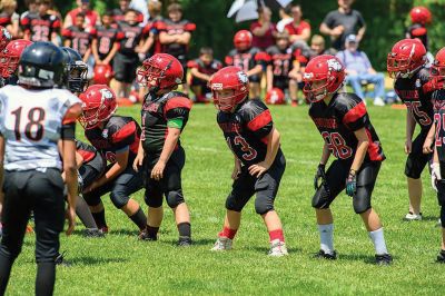 ORR Pop Warner
The ORR Pop Warner football team, led by Coach David Medeiros, topped off an undefeated season on Sunday with a 27-12 win over Taunton. Photos courtesy Phil Mello
