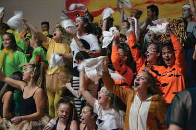 ORR Homecoming Pep Rally
Friday, October 20, was the annual Homecoming pep rally at Old Rochester Regional High School. Principal Mike Devoll said it best: “This has been the best Homecoming week ever, and this will be the best Homecoming ever!” Devoll was right on all accounts – whether it was skits or sports. Photos by Jean Perry
