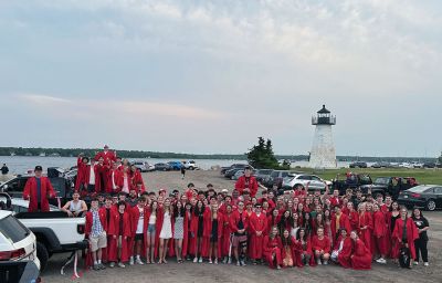 Senior Sunset
Members of the Old Rochester Regional graduating class visited Ned's Point the evening after the Senior Parade to enjoy the last senior sunset together. Photo by Ellen Scholter-Walker
