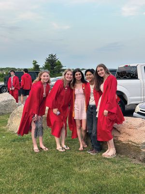 Senior Sunset
Members of the Old Rochester Regional graduating class visited Ned's Point the evening after the Senior Parade to enjoy the last senior sunset together. Photo by Ellen Scholter-Walker
