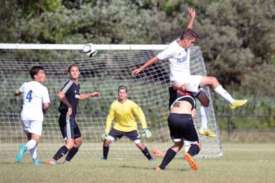 ORR Boys’ Varsity Soccer
The Old Rochester Regional High School Boys’ Varsity Soccer Team couldn’t be beat (but couldn’t quite win, either) on Monday, September 14, against Fairhaven at Hastings Middle School. The teams tied at 0-0. Photos by Colin Veitch
