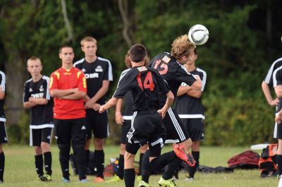 ORR Boys’ Varsity Soccer
The Old Rochester Regional High School Boys’ Varsity Soccer Team couldn’t be beat (but couldn’t quite win, either) on Monday, September 14, against Fairhaven at Hastings Middle School. The teams tied at 0-0. Photos by Colin Veitch
