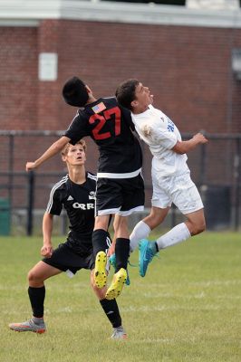 ORR Boys’ Varsity Soccer
The Old Rochester Regional High School Boys’ Varsity Soccer Team couldn’t be beat (but couldn’t quite win, either) on Monday, September 14, against Fairhaven at Hastings Middle School. The teams tied at 0-0. Photos by Colin Veitch
