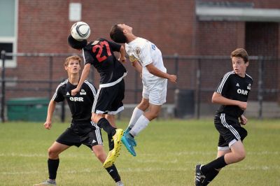 ORR Boys’ Varsity Soccer
The Old Rochester Regional High School Boys’ Varsity Soccer Team couldn’t be beat (but couldn’t quite win, either) on Monday, September 14, against Fairhaven at Hastings Middle School. The teams tied at 0-0. Photos by Colin Veitch
