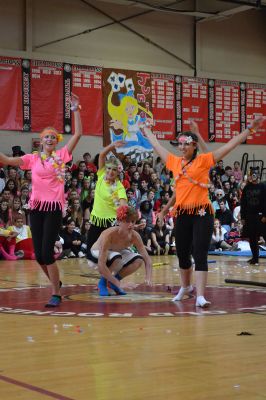 ORR Spirt Week
It was seniors versus juniors versus sophomores versus freshman at the Old Rochester Regional High School Homecoming Pep Rally on Friday, October 17. Every year, each grade competes against each other for best skit, traditionally an ORR-themed parody of a movie. Can you guess what each grade level chose for their skit? Photos by Jean Perry
