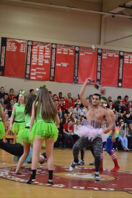 ORR Spirt Week
It was seniors versus juniors versus sophomores versus freshman at the Old Rochester Regional High School Homecoming Pep Rally on Friday, October 17. Every year, each grade competes against each other for best skit, traditionally an ORR-themed parody of a movie. Can you guess what each grade level chose for their skit? Photos by Jean Perry
