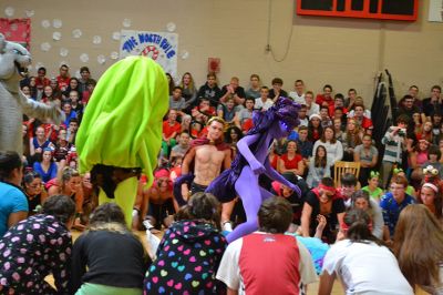 ORR Spirt Week
It was seniors versus juniors versus sophomores versus freshman at the Old Rochester Regional High School Homecoming Pep Rally on Friday, October 17. Every year, each grade competes against each other for best skit, traditionally an ORR-themed parody of a movie. Can you guess what each grade level chose for their skit? Photos by Jean Perry
