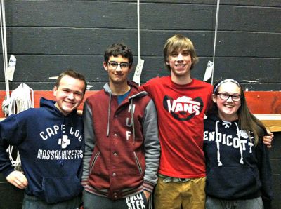 ORR Drama Club
ORR Drama Club Representatives: From left to right: Troy Rood, Sam Resendes, Haakon Perkins, Elizabeth Machado.
