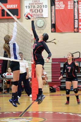 ORR Girls’ Volleyball Team
The ORR Girls’ Volleyball Team gave it their best on September 14 versus Fairhaven, but lost the third game in the series. They are at a loss of 1-3 games so far in the five-game series, but still have a chance at the overall win. Photos by Colin Veitch
