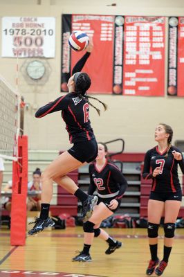 ORR Girls’ Volleyball Team
The ORR Girls’ Volleyball Team gave it their best on September 14 versus Fairhaven, but lost the third game in the series. They are at a loss of 1-3 games so far in the five-game series, but still have a chance at the overall win. Photos by Colin Veitch
