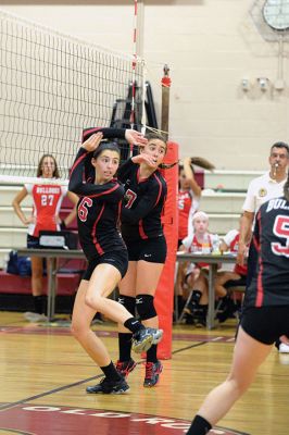 ORR Girls’ Volleyball Team
The ORR Girls’ Volleyball Team gave it their best on September 14 versus Fairhaven, but lost the third game in the series. They are at a loss of 1-3 games so far in the five-game series, but still have a chance at the overall win. Photos by Colin Veitch
