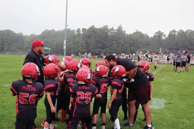 Old Rochester Youth Football
Cheerleaders as well as football players are digging into the fall season, as the Old Rochester Youth Football program hosted Dighton-Rehoboth for a set of age-group games on Sunday at the high school football field. Photos by Mick Colageo
