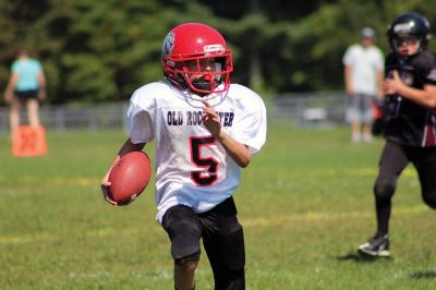 Old Rochester Youth Football
It was a great day for all of the Bulldog divisions in the home opener for Old Rochester Youth Football vs. East Bay on Sunday. Tiny Mites won 18-12, junior pee wees 31-7, pee wees 28-6 and JV 14-6. Photos courtesy of ORYF. 
